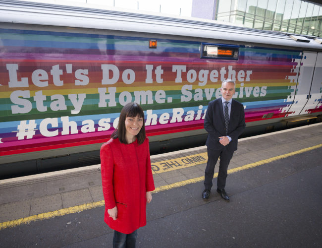 Minister sees-off Trainbow on its first journey