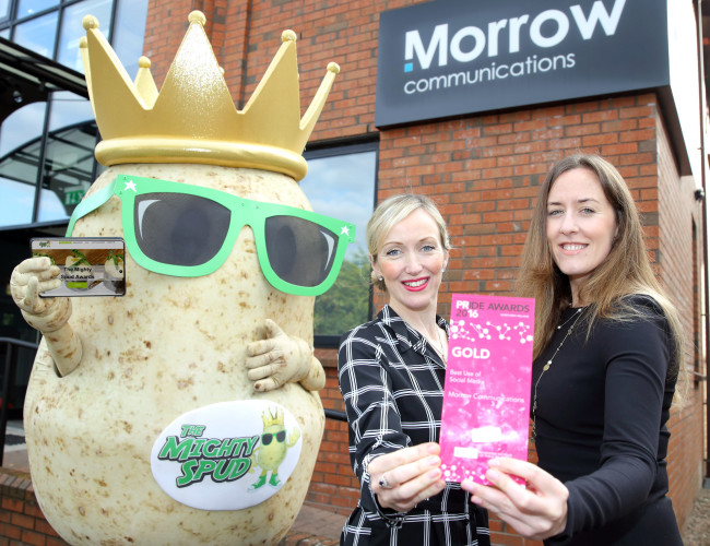 25 Oct 2016 - Morrow Communications wins PR award for Mighty Spud campaign.