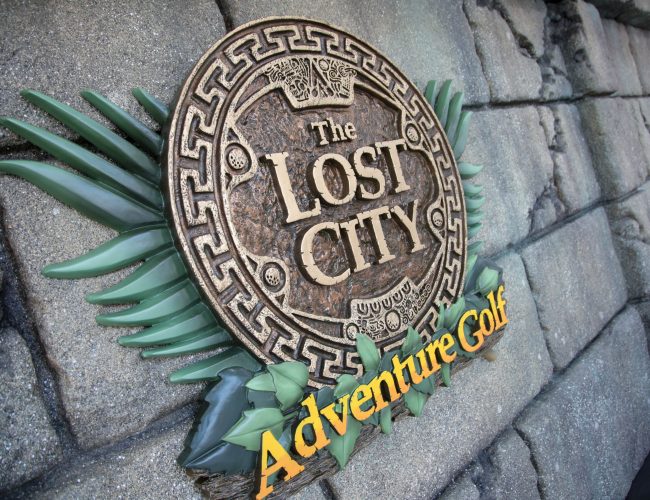 The Lost City Adventure Golf - Exterior Wall