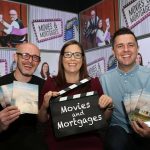 Local architect and guest speaker Patrick Bradley, winner of Kevin McCloud’s ‘Grandest Design’ Award with event host Pete Snodden, and Roisin Keenan from First Trust Bank