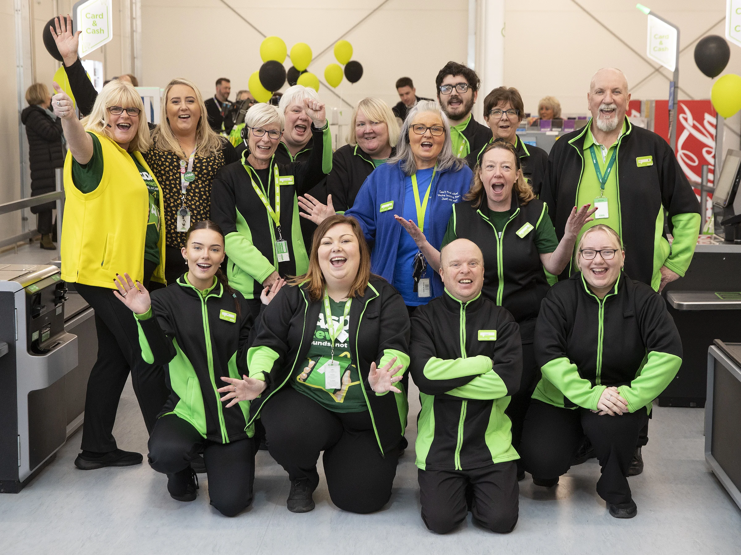 Staff at the launch of new ASDA store in Downpatrick