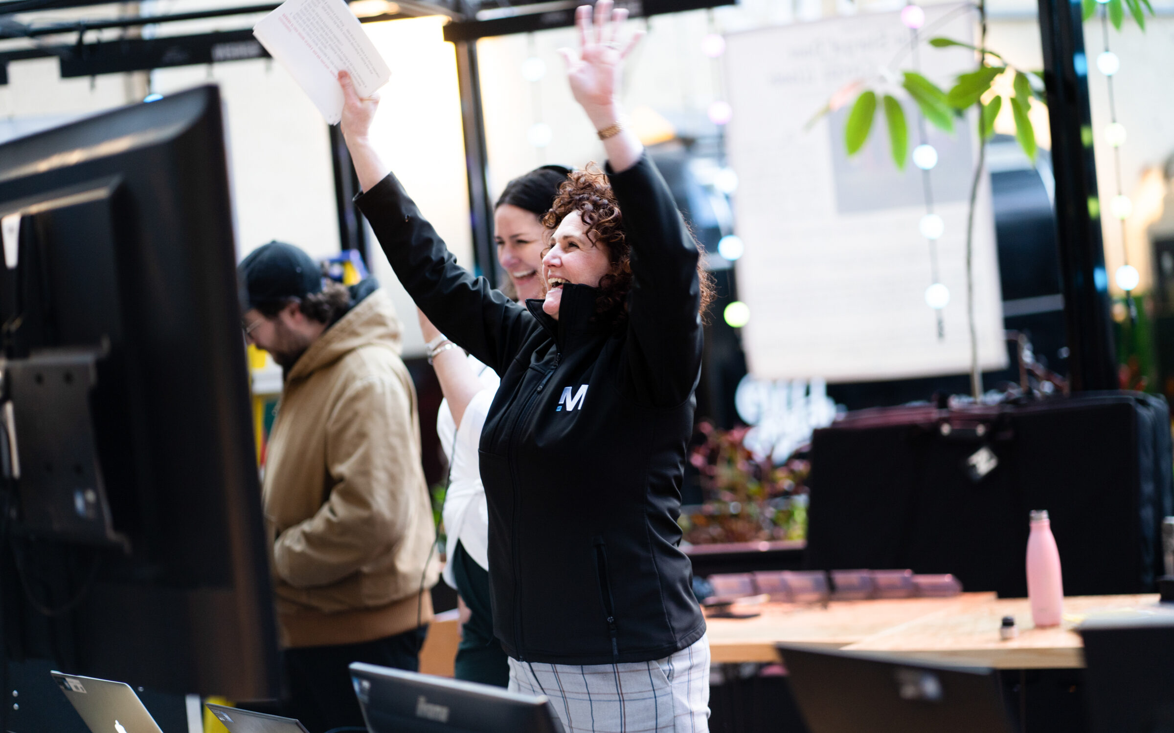 Morrow Team Member celebrating