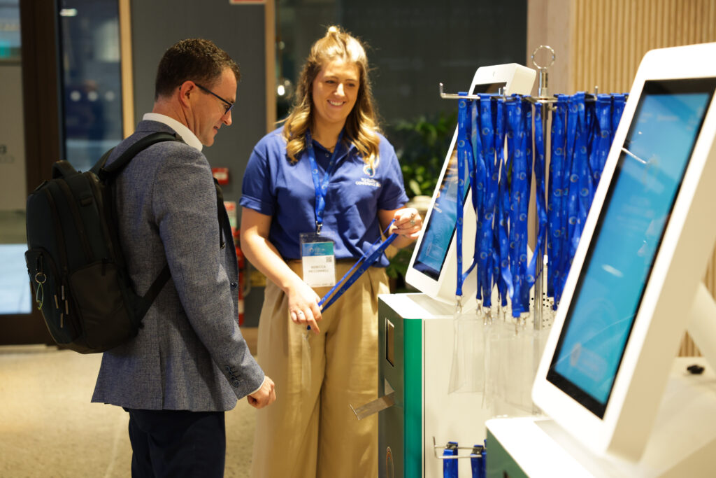 Delegate Registering at TCI Conference