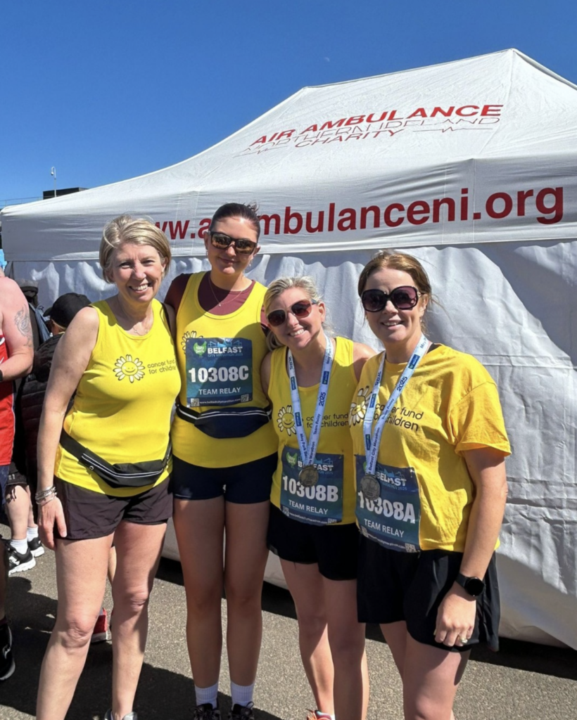 Team Morrows at the Belfast City Marathon