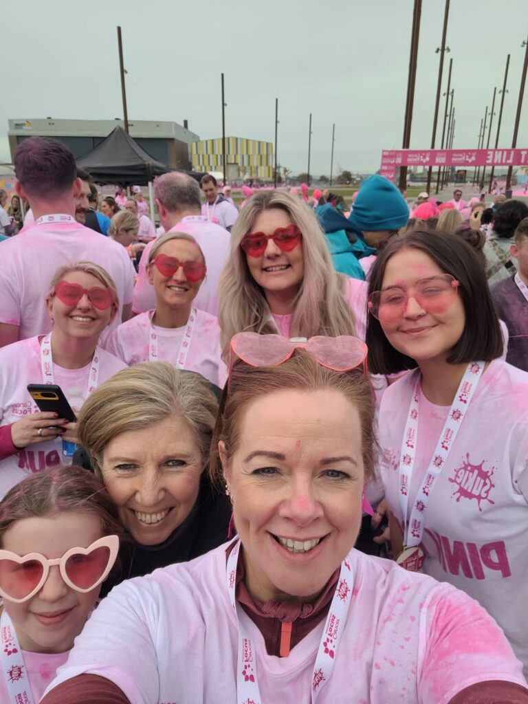 Sinead and team post Pink Run 2025